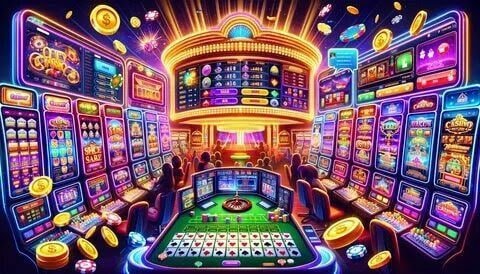 yu95 မိုဘိုင်း APP ဖြင့် Slot Games ကစားနေသောပုံ